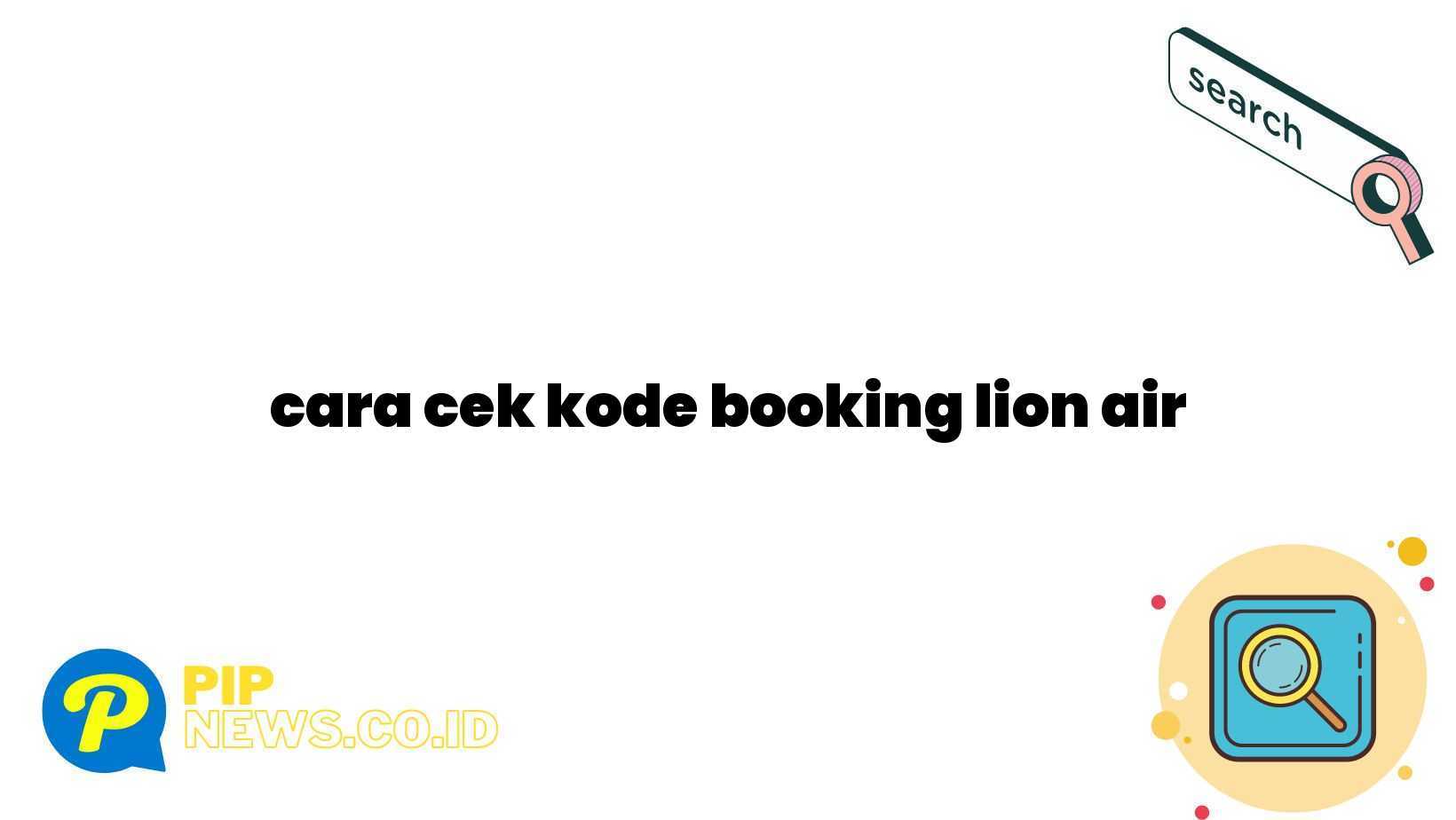 cara cek kode booking lion air