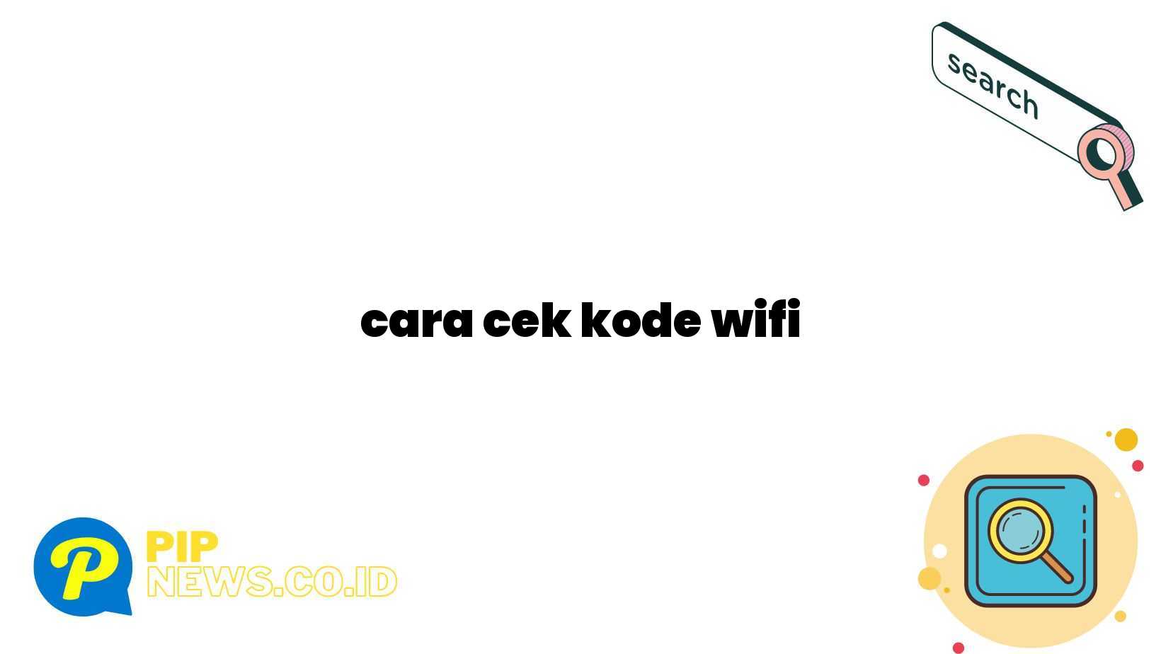 cara cek kode wifi