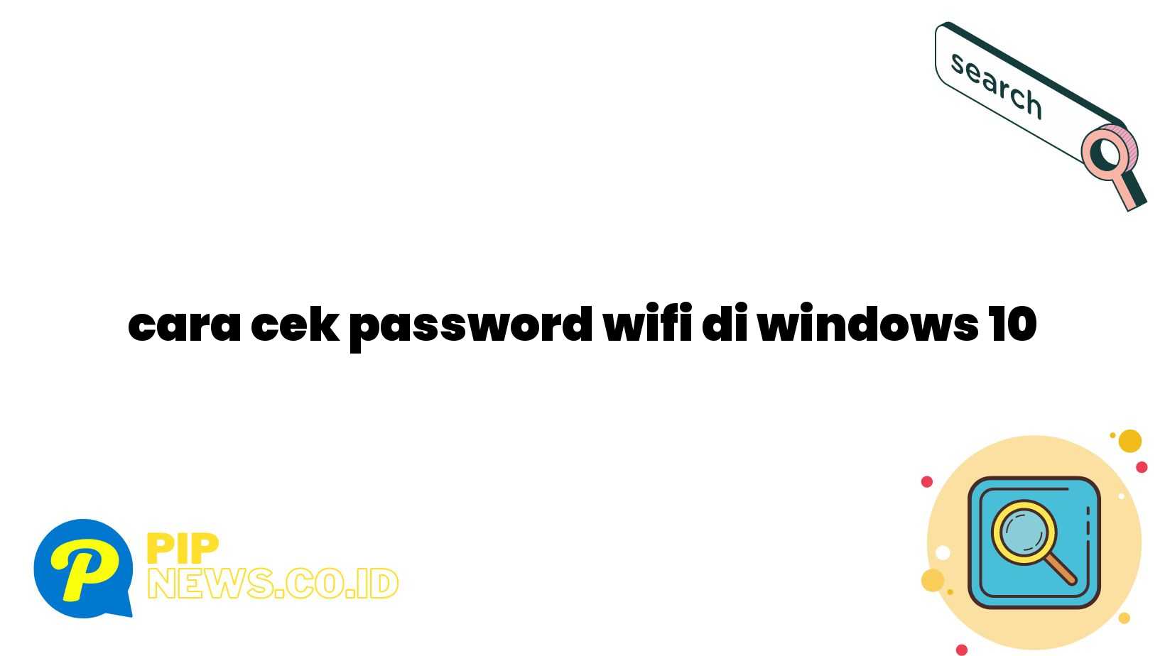 cara cek password wifi di windows