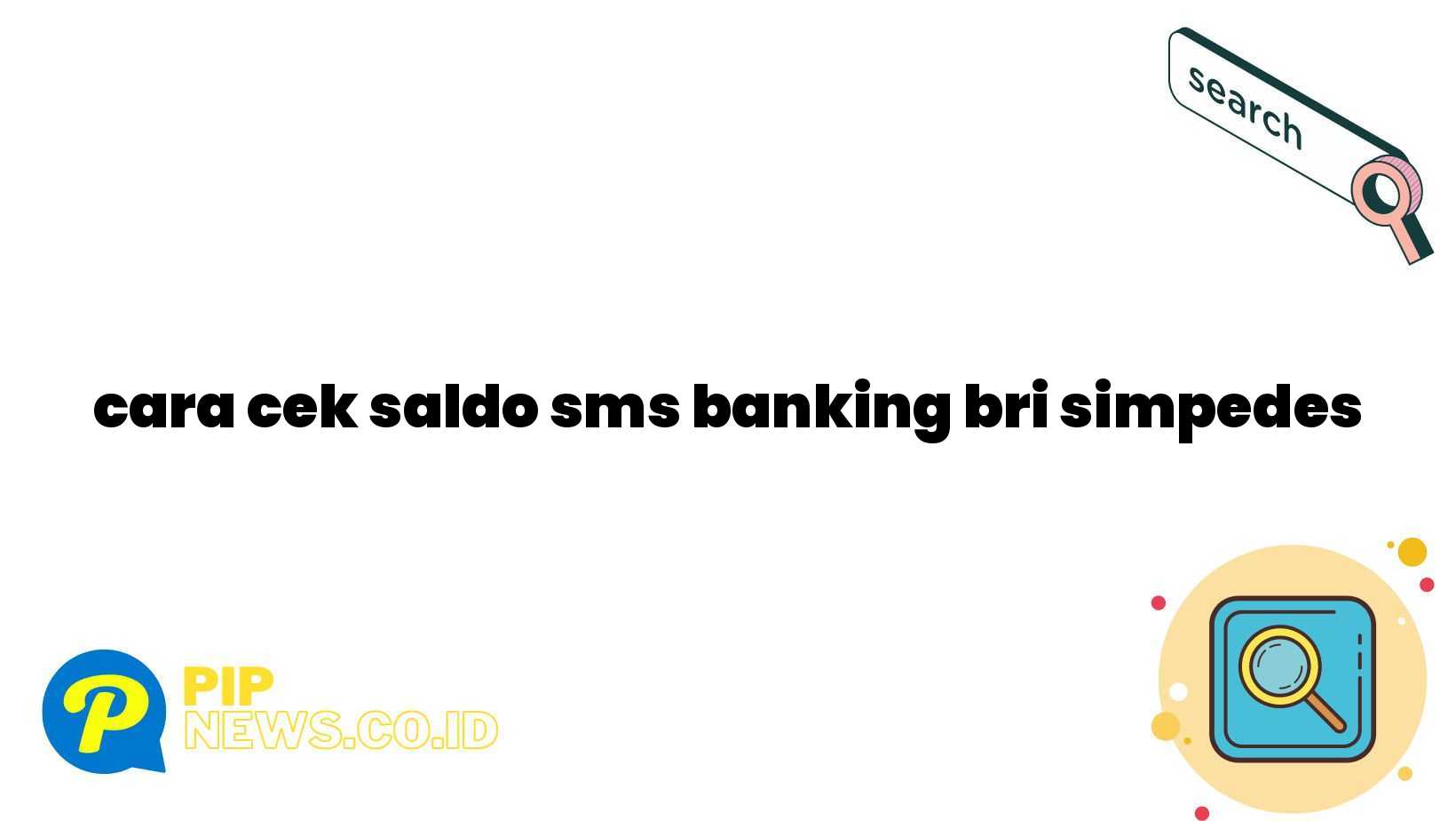 cara cek saldo sms banking bri simpedes