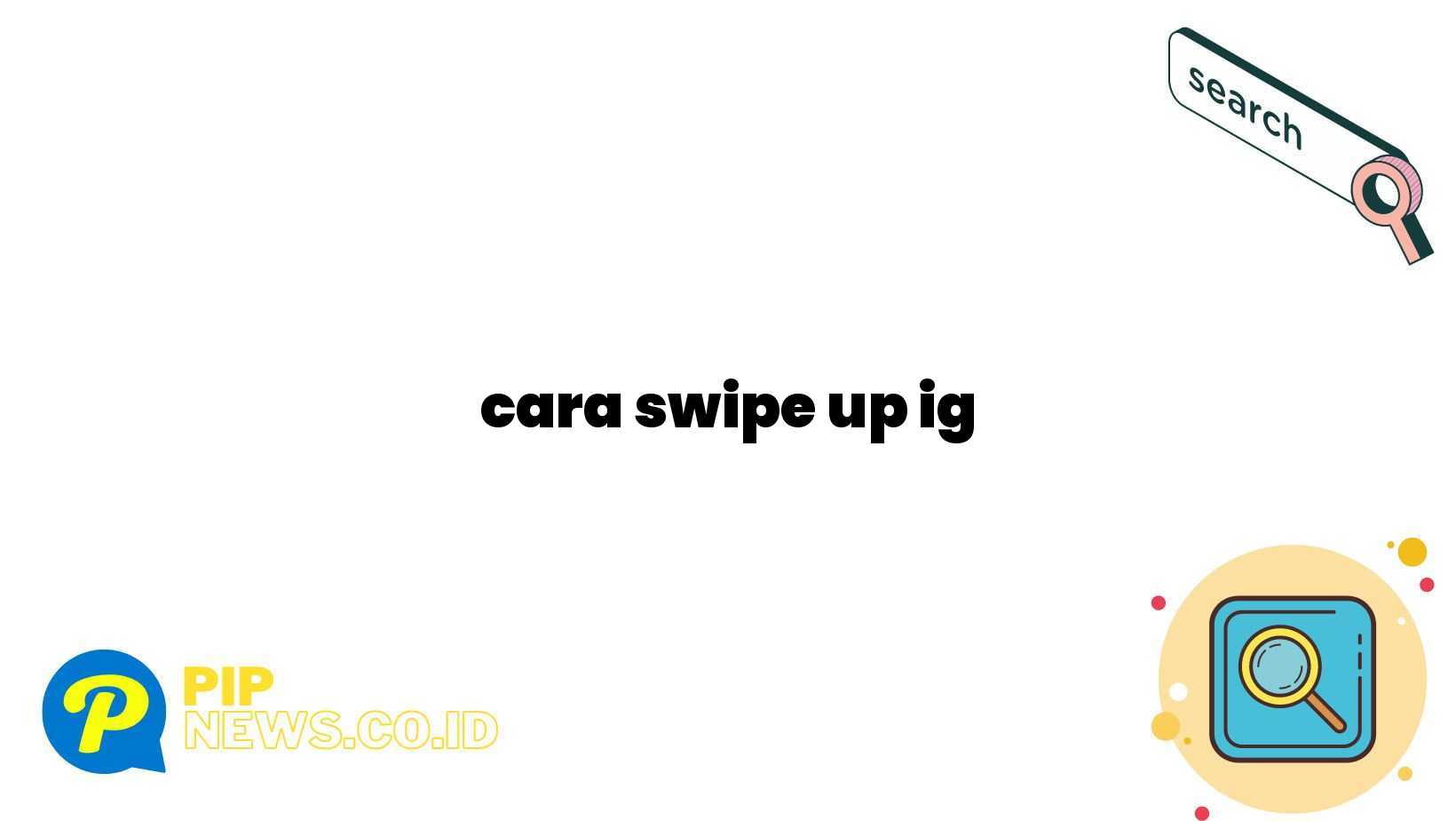 cara swipe up ig